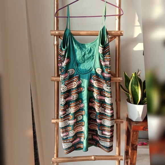 New Pia Pauro Embroidered Mini Dress with Tags - Picture 4 of 16